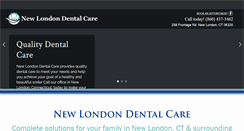 Desktop Screenshot of newlondondentalcare.com